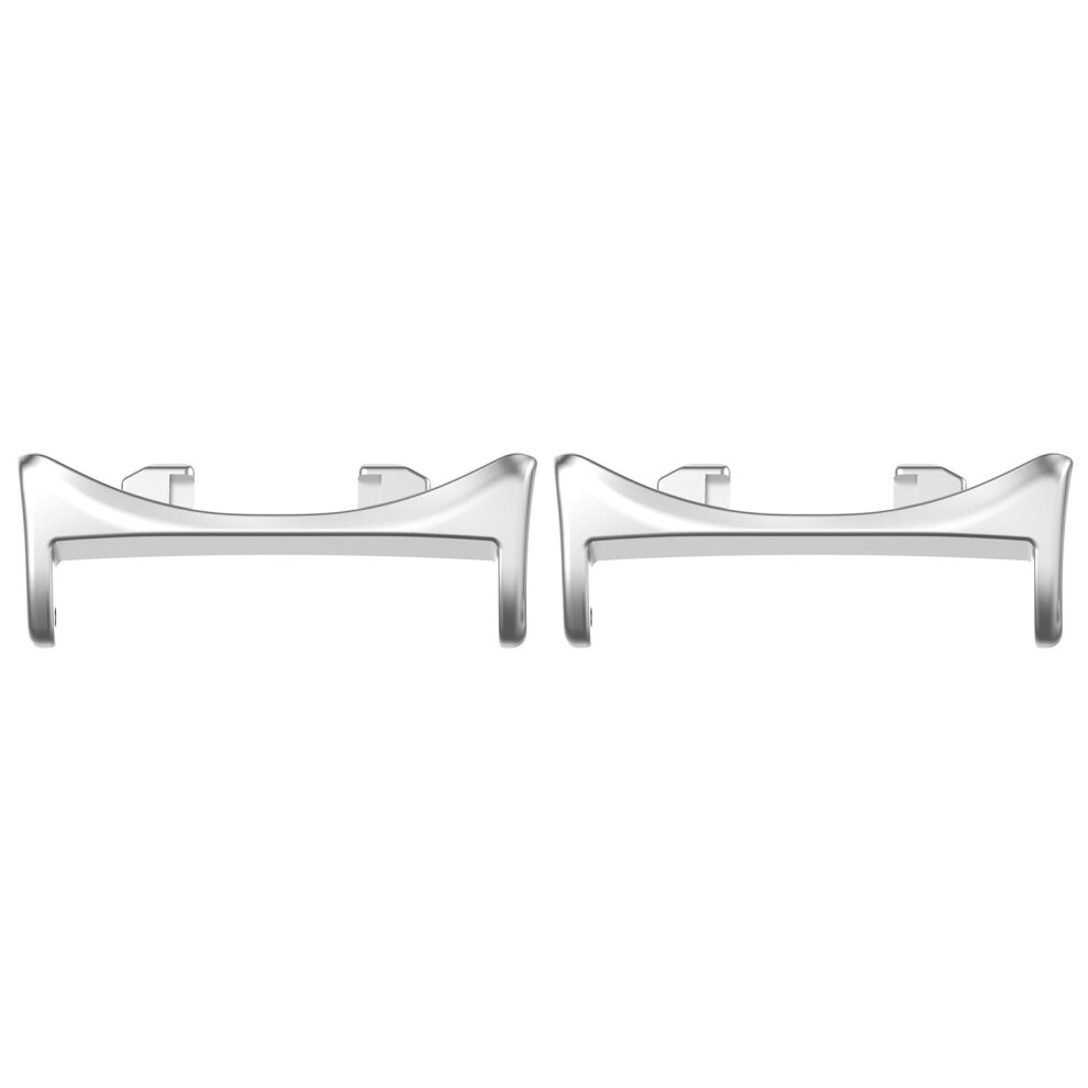 Watch Connectors Metal Link For Fit 20Mm Smartwatch Rust Proof Bands 2 Pack Ergonomic Straps Adapter Silver 9105992560608