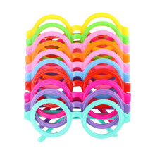 10Pièces Cadres Lunettes Ronds Enfants PVC Accessoires Photo Festive
