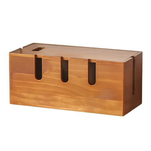 Cable Management Box Holz Für Schreibtisch Computer Home Office 1