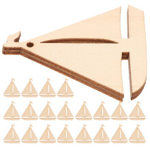 100Stk Unlackierte Holz Segelboot Bastelbögen Für DIY Und