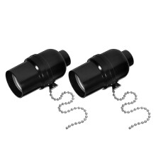2Stk. Zugkettensockel Ersatz Für Vintage E26 Lampen Metall