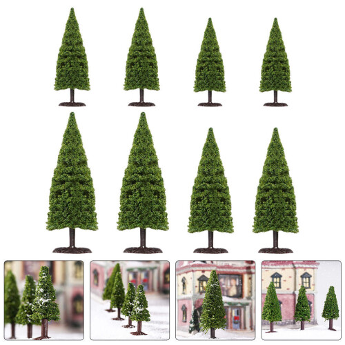 8Stk. Micro Modellbäume Für Waldbodenlandschaft Diy 2