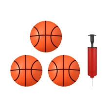 3 . Aufblasbare PVC-Basketbälle Mit Luftpumpe Für Kinder Erwachsene