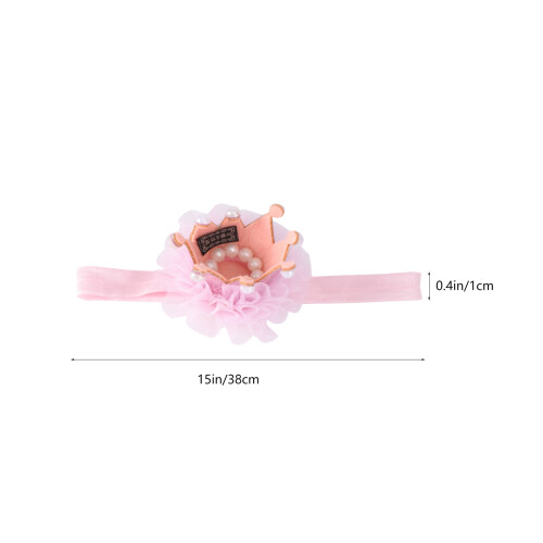 Baby Glitzer Elastische Tiara Haarschmuck 1