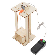 Handarbeit Aufzug Modell Spielzeug DIY Physik Kran Mit Batterie