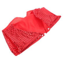 Kids Pailletten Vest 140Cm Rood Voor Dans Jazz Hip Hop Optreden Feest