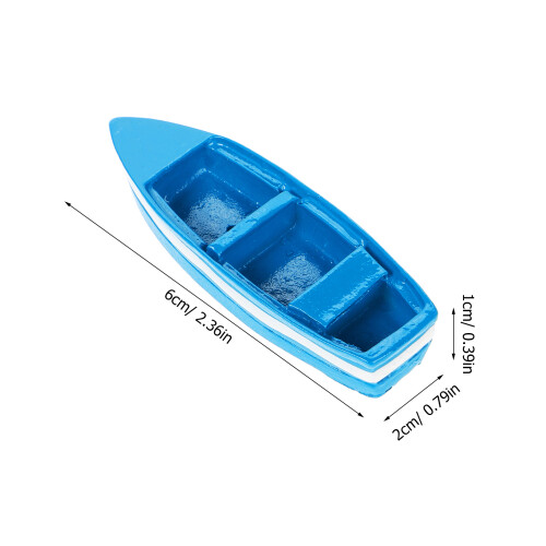 6 Stuks Mini Boot Micro Landschap Strandstijl 1