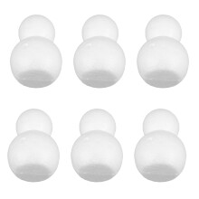 15 Stuks Kerstmis Sneeuwman Foam Craft Wit Polystyreen 9,5 Cm