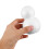 15 Stuks Kerstmis Sneeuwman Foam Craft Wit Polystyreen 9,5 Cm 4