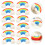 100Stk Multifunktions Radiergummis Mini Regenbogen 3