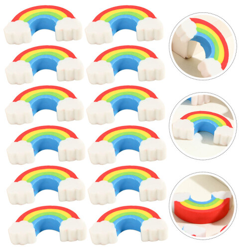 100Stk Multifunktions Radiergummis Mini Regenbogen 2