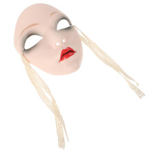 Full Face Chinesisch Style Leere Maske Für Frauen Hanfu Cosplay