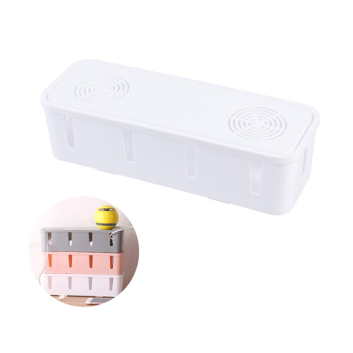 Multi Steckdose Sicherheitsbox Gegen Kabelorganizer Weiß 2