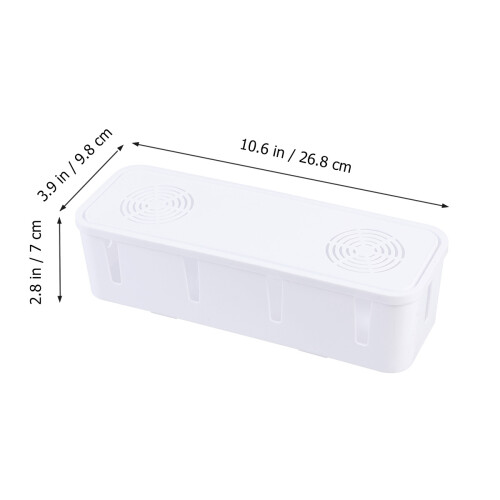 Multi Steckdose Sicherheitsbox Gegen Kabelorganizer Weiß 1