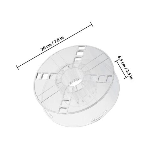2Stk Spulen 1Kg Hohle Transparent 1