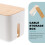 White Cable Management Box, Kabelorganizer Mit Holzdeckel 11