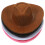 4 stuks mini cowboyhoedje, -geweven decoraties 9