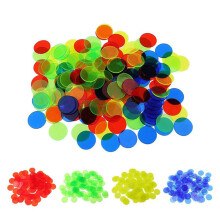 100Stk Transparente Chips Aus Kunststoff