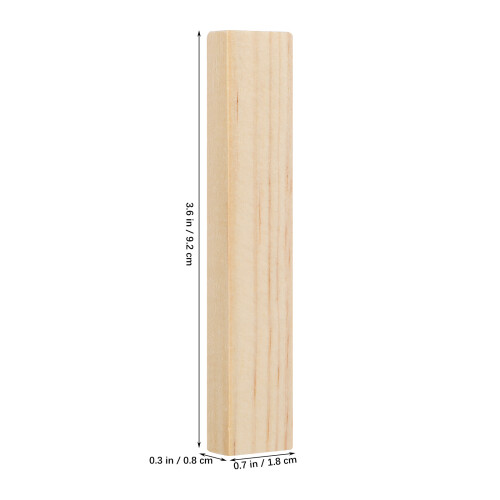 100 Pièces Bâtonnets En Bois Pour Blocs Construction Montessori 1