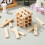 100 Pièces Bâtonnets En Bois Pour Blocs Construction Montessori 4