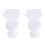 2 Stuks Mini Meubels Grappige Mini Badkamer Accessoires Wit 5
