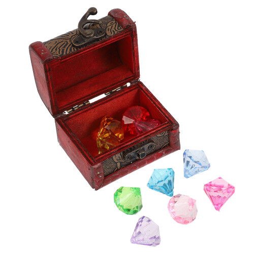 1 Set Piratenschatztruhe Mit Edelsteinen Acryl