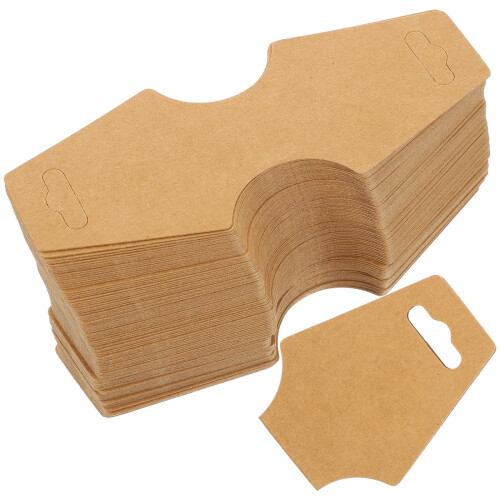 100Stk Armband Display Karten, Kraftpapier Handgemachte Leere
