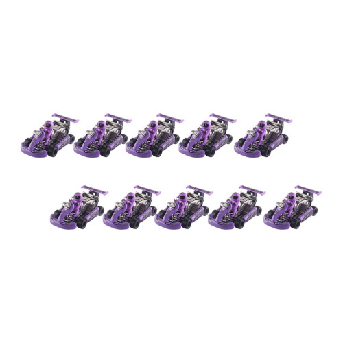 10 Unidades De Retroceden Kart Plástico