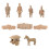 1 Set Soldat Cuite Miniature Monticule Décoratif 5