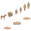 1 Set Soldat Cuite Miniature Monticule Décoratif 3