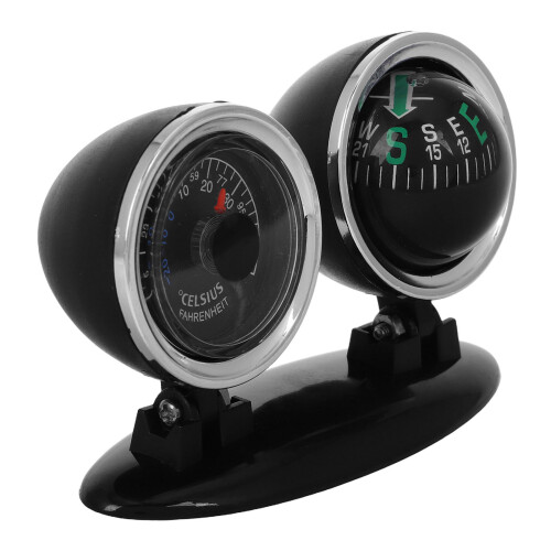 Support Réglable Tableau De Bord 2 En 1 Thermomètre Sphérique
