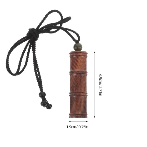 Vial Collar De Madera Colgante Largo Para Mujer 1
