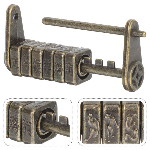 Serrure Combinée Vintage En De Zinc Pour 2