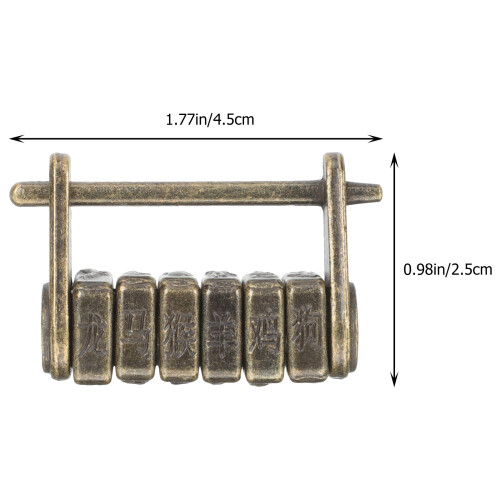 Serrure Combinée Vintage En De Zinc Pour 1