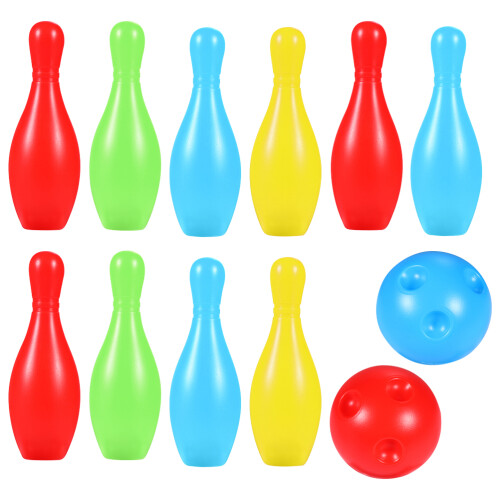 1 Set Kinder Bowling Spielzeug, Verschleißfester Bowlingkegel