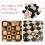 30 Pièces En Bois Pour Backgammon Dames Échecs Jeu De Société 8