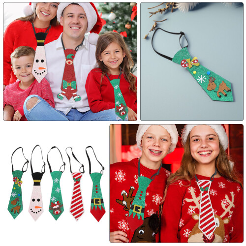 5Stk Weihnachts Krawatten Für Herren Mit 2