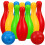 1 Set Bowling Mini Jeu De Quilles Éducatif Pour Enfant Bébé 9