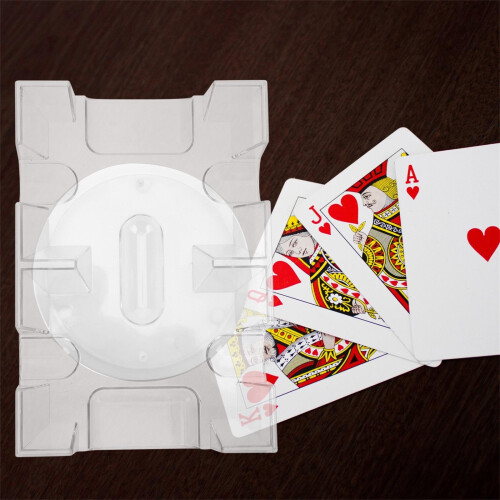 Deck Card Holder Tray Plastic Rotary Hands Card Holder 2