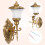4Pcs Mini Wall Lamps Luminous Sand Table Building DIY Materials 8