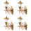 4Pcs Mini Wall Lamps Luminous Sand Table Building DIY Materials 11