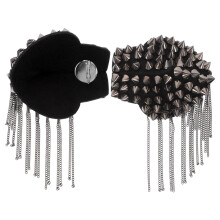 1 Paire De Rivets Punk À En Noir Pour Costume Veste