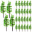 100Pcs Model Fir Tree Trunks Set For Train Scenery 1:160 - 1:220 7