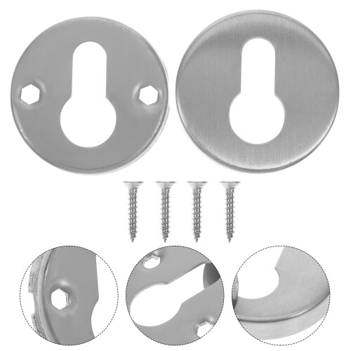 Paire De Couvercles De Trou De Serrure En Acier Inoxydable 2