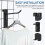 12 Pcs Heavy Duty Metal Grid Wall Hooks For Panel Organizer Shelving 8
