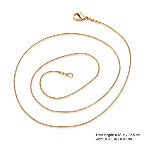 12 Unidades De Collares Inoxidable Con De Langosta 2