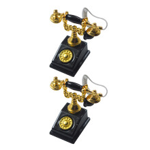 2 Unidades Mini Teléfono Juguete Accesorio Para Casa