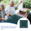 1Pc Mah-Jongg Table Mat Green Thickened Square Cover 9