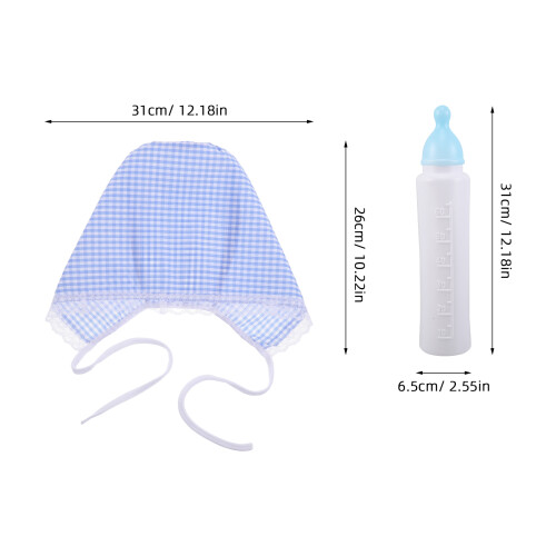 One Set Jumbo Baby Costume Accessory With Bib Hat Pacifier 1
