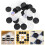 One Set Black And White Plastic Backgammon Replacement Pieces 6
